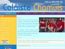 Tablet Screenshot of colaistechamuis.ie